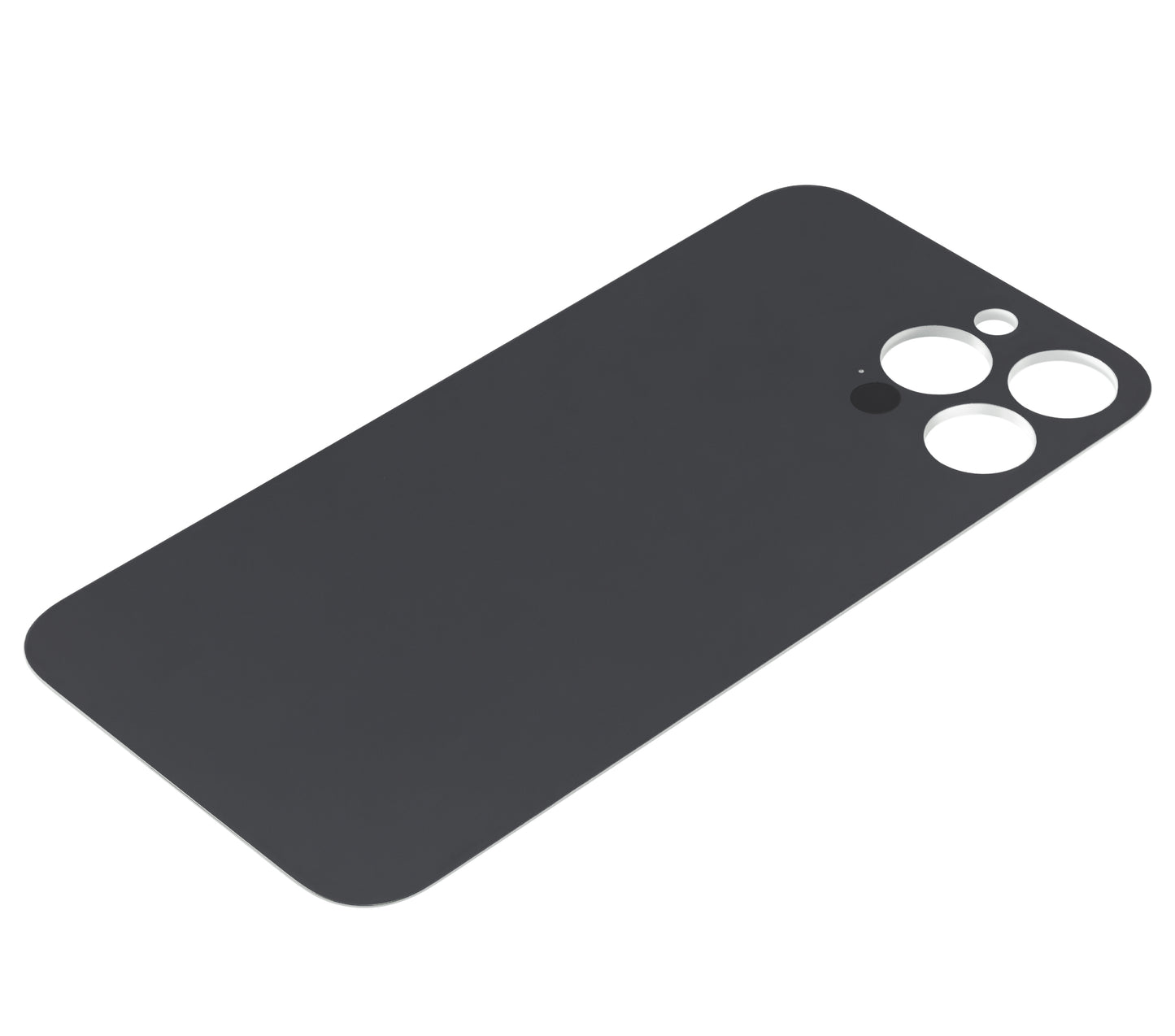 Back Glass With 3M Adhesive For iPhone 13 Pro Max (No Logo / Large Camera Hole) (Silver)