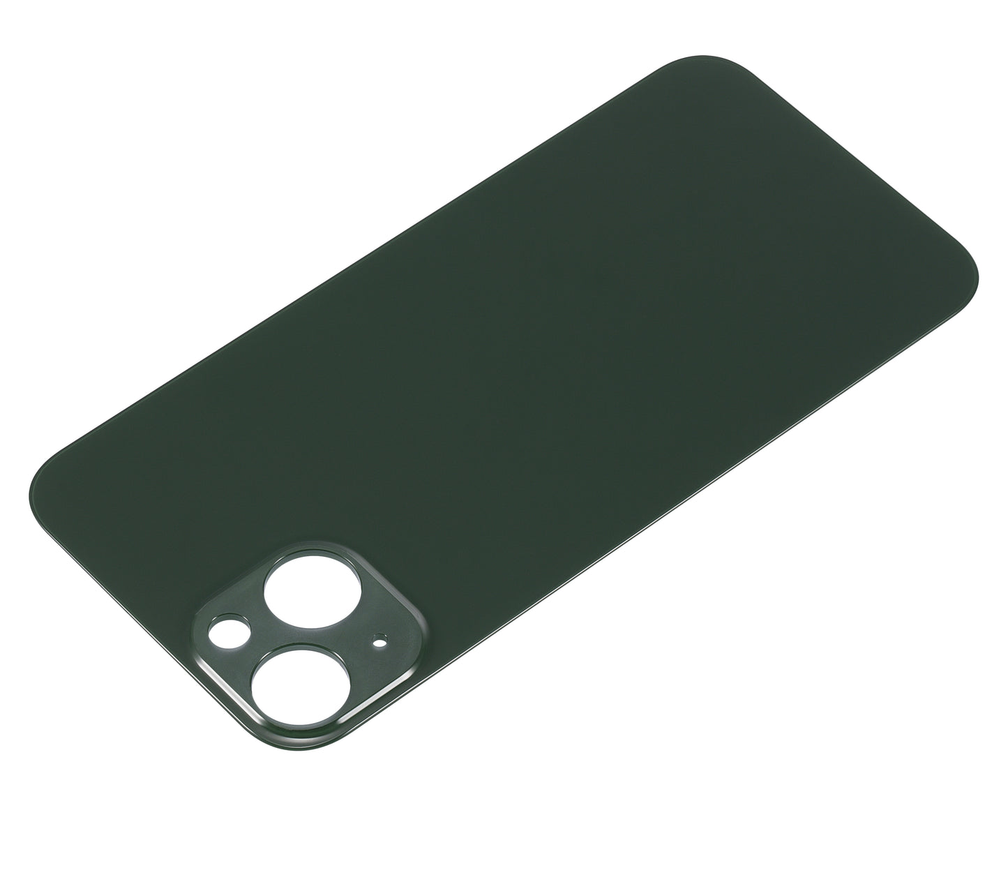 Back Glass With 3M Adhesive For iPhone 13 (No Logo / Large Camera Hole) (Green)