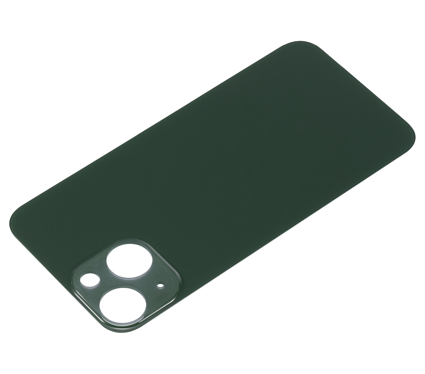 Back Glass With 3M Adhesive For iPhone 13 Mini (No Logo / Large Camera Hole) (Green)
