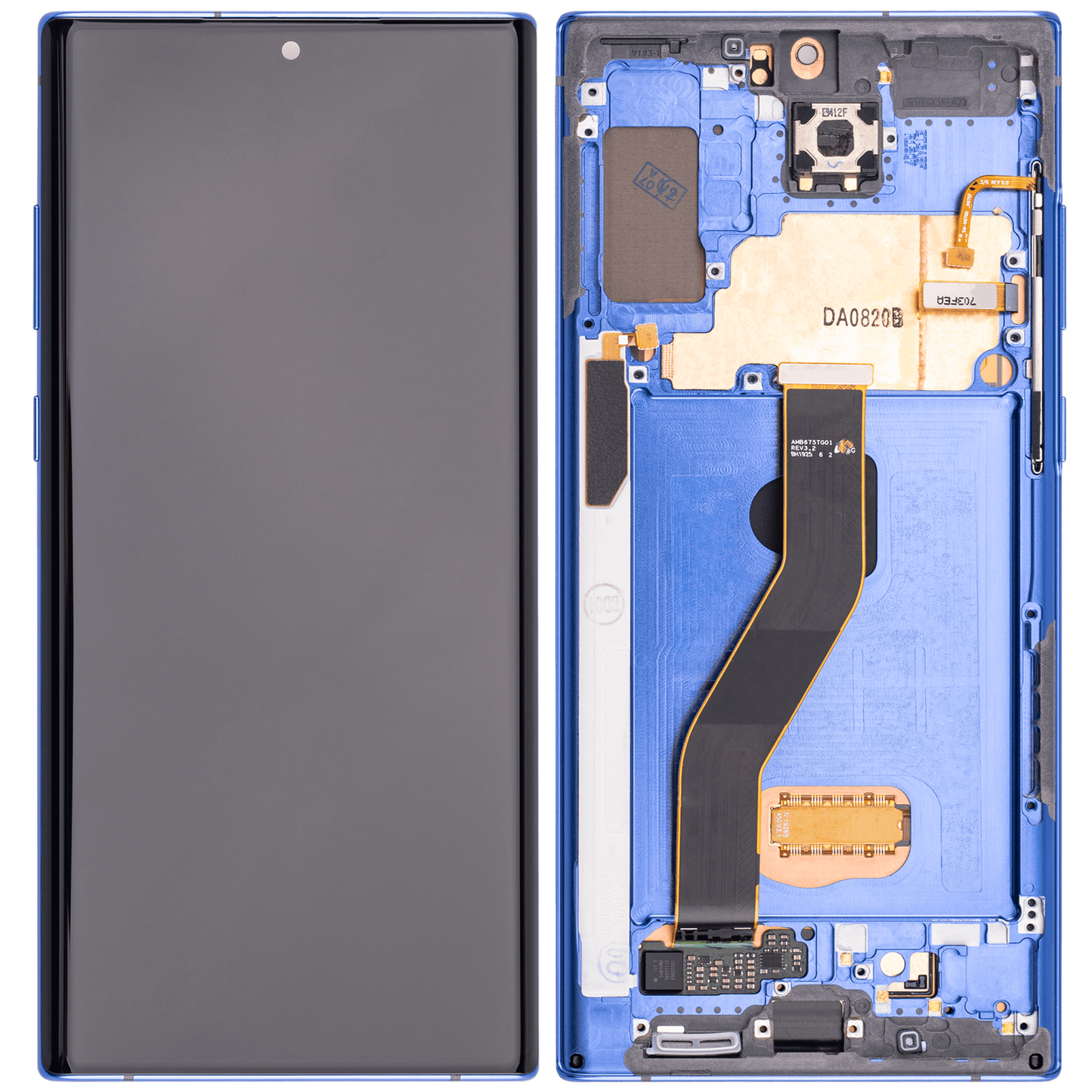 OLED Assembly With Frame For Samsung Galaxy Note 10 Plus / 5G (Aftermarket Plus) (Blue)