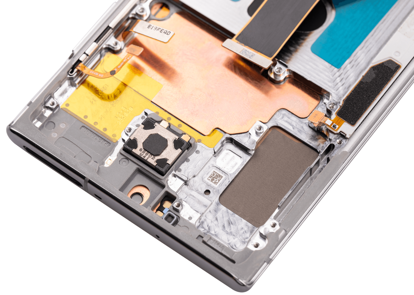 OLED Assembly With Frame For Samsung Galaxy Note 10 Plus / 5G (Aftermarket Plus) (Aura Glow / Silver)