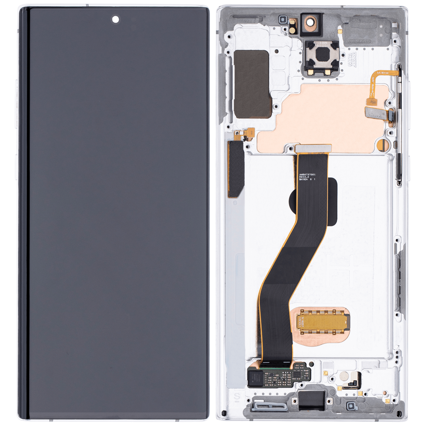 OLED Assembly With Frame For Samsung Galaxy Note 10 Plus / 5G (Aftermarket Plus) (Aura White)