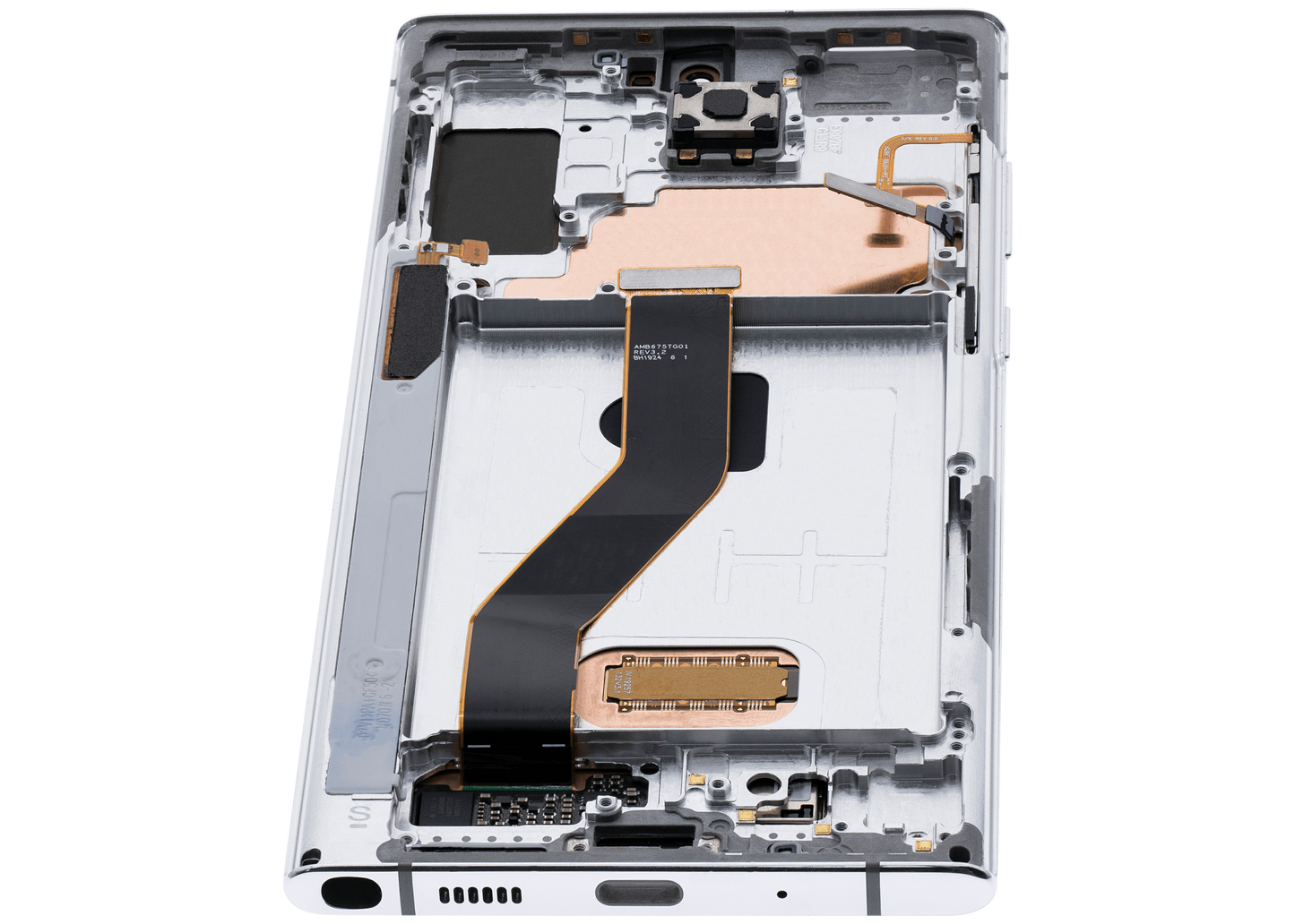 OLED Assembly With Frame For Samsung Galaxy Note 10 Plus / 5G (Aftermarket Plus) (Aura White)