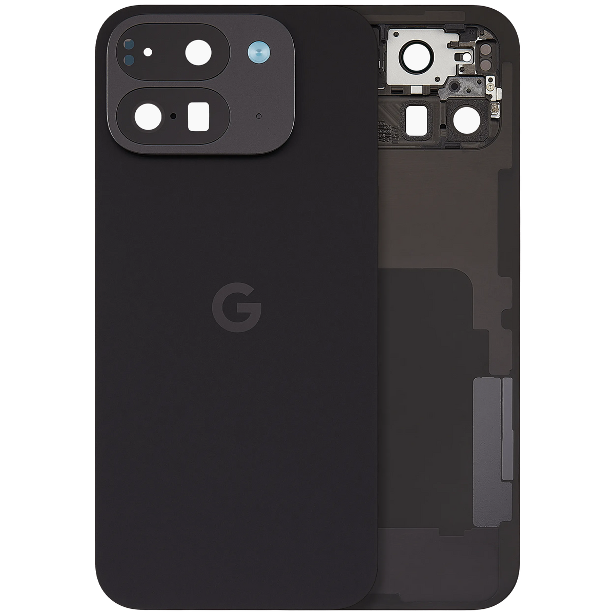 Back Cover Glass For Google Pixel 9 Pro Fold (Used OEM Pull: Grade A) (Obsidian) - replacement part product view
