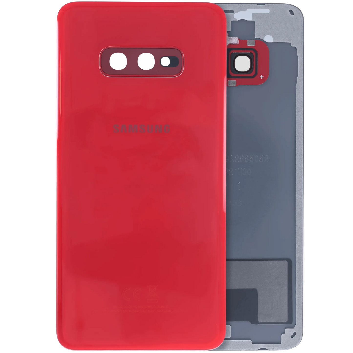 Back cover Glass With Camera Lens For Samsung Galaxy S10e (Service Pack) (Red)