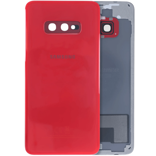 Back cover Glass With Camera Lens For Samsung Galaxy S10e (Service Pack) (Red)