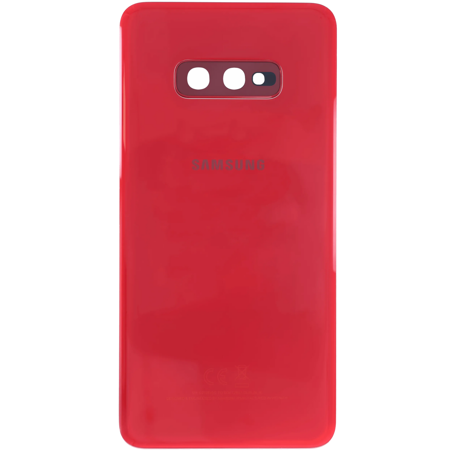 Back cover Glass With Camera Lens For Samsung Galaxy S10e (Service Pack) (Red)