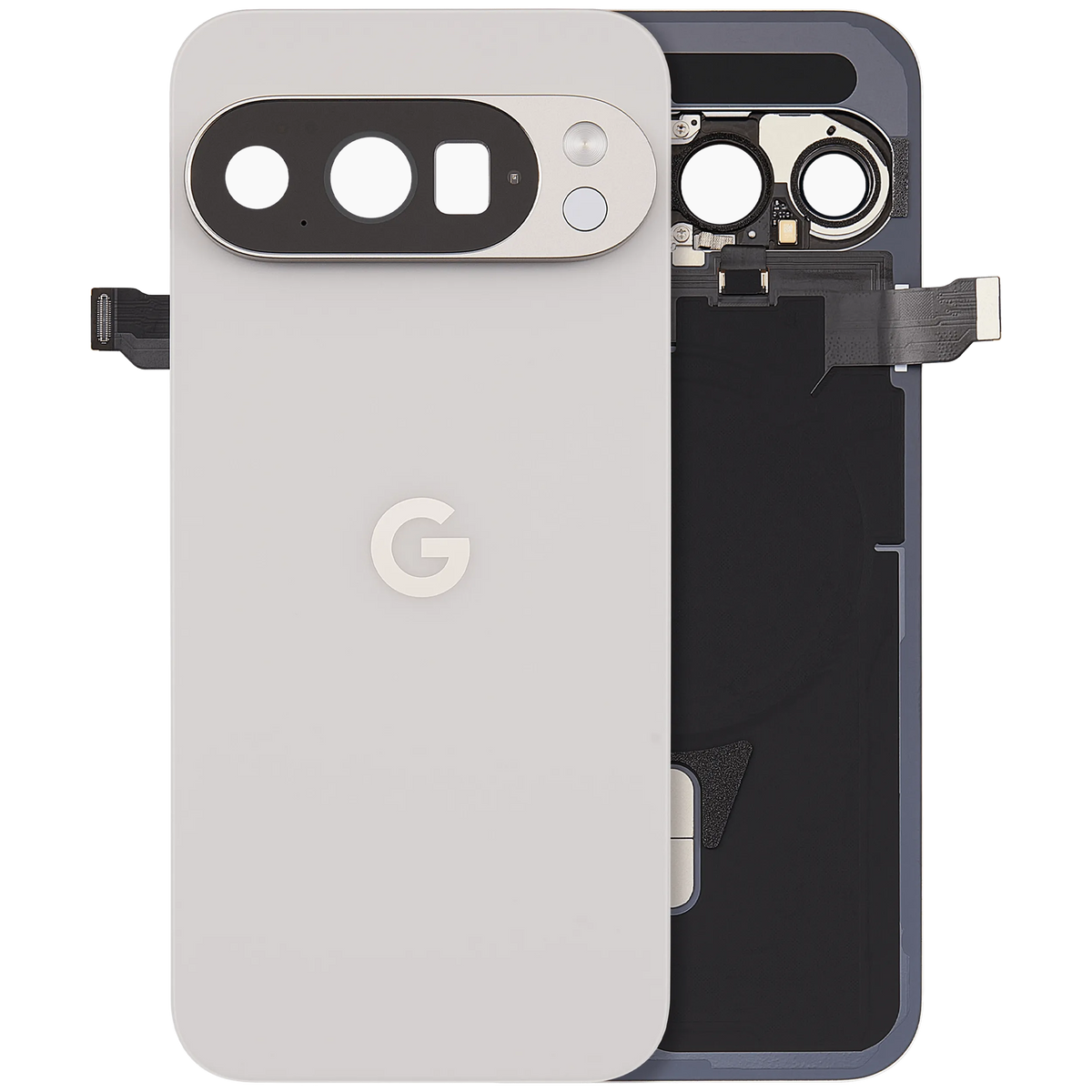 Back Cover Housing With NFC For Google Pixel 10 Pro (Used OEM Pull: Grade A) (Porcelain) - replacement part product view