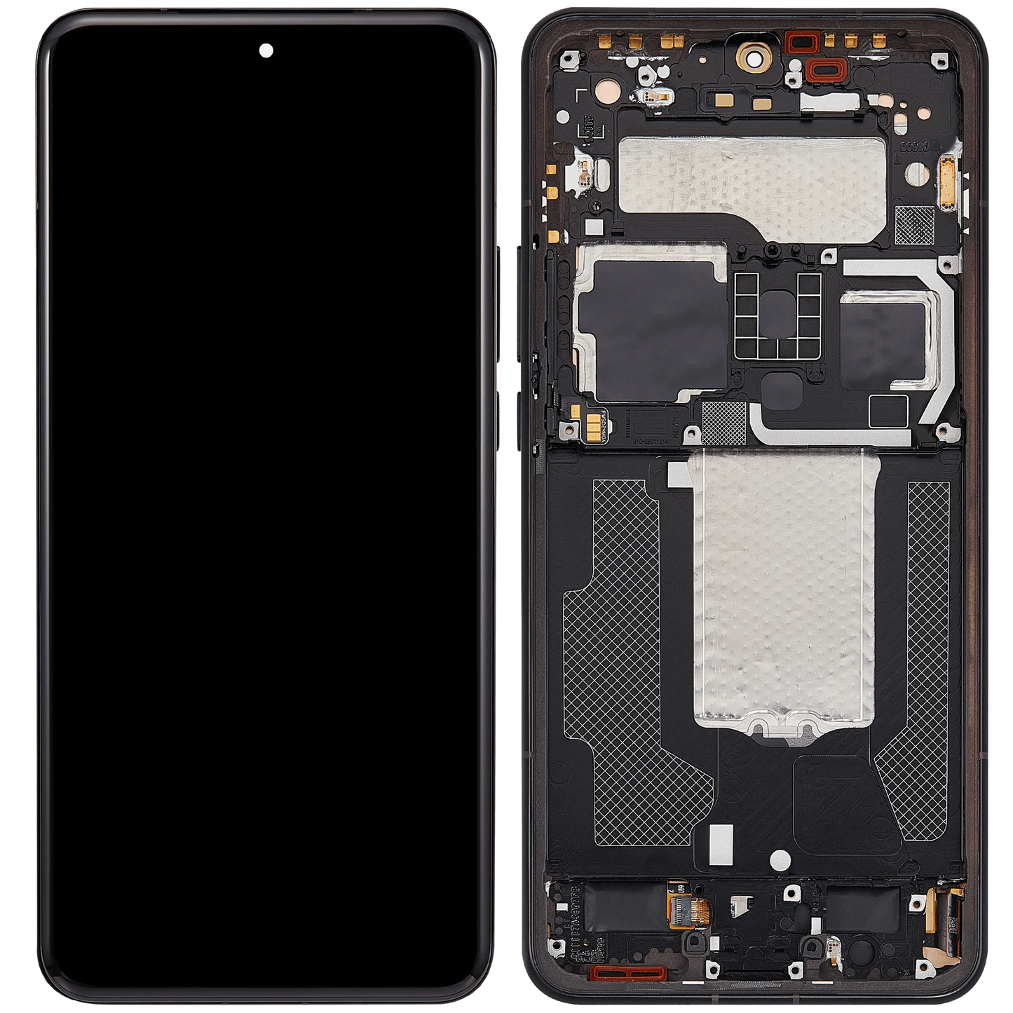 OLED Assembly With Frame For Xiaomi 15 Ultra (Refurbished) (Black) – mobile replacement component detail – OLED Display Replacement for phone repair