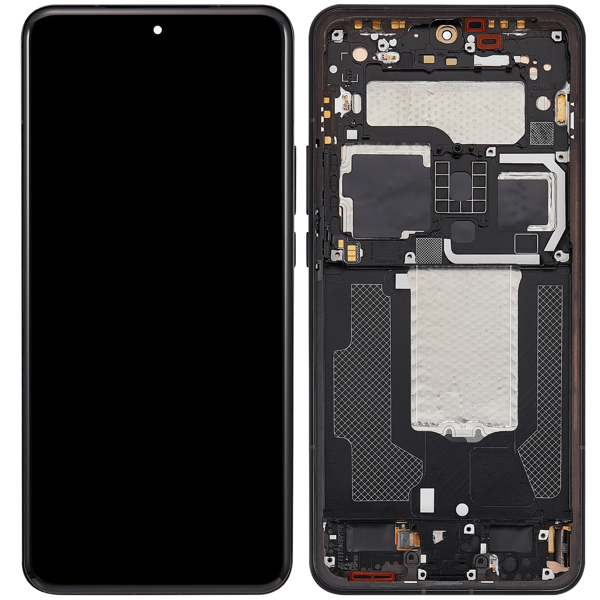 OLED Assembly With Frame For Xiaomi 15 Ultra (Refurbished) (Black) – mobile replacement component detail – OLED Display Replacement for phone repair