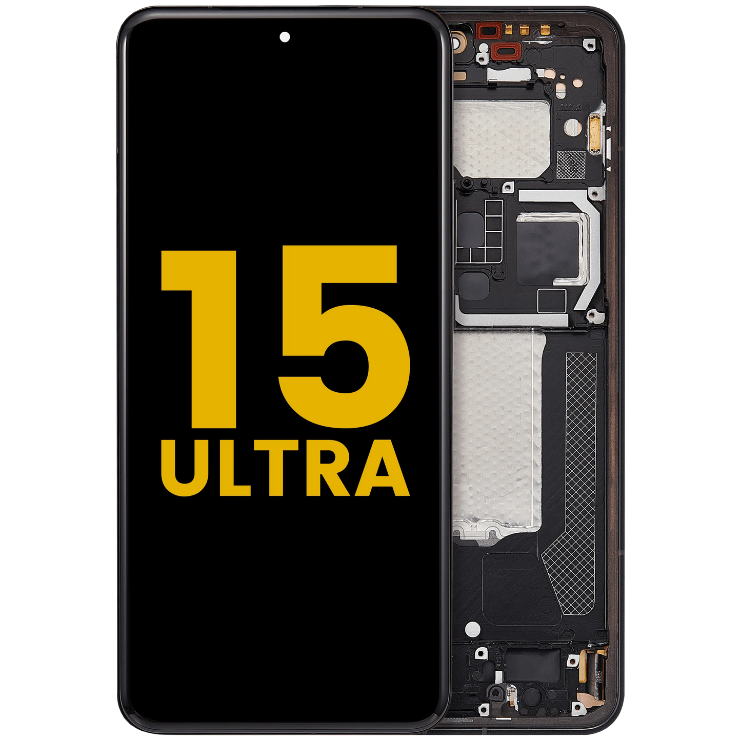 OLED Assembly With Frame For Xiaomi 15 Ultra (Refurbished) (Black) – replacement part product view – OLED Display Replacement for phone repair