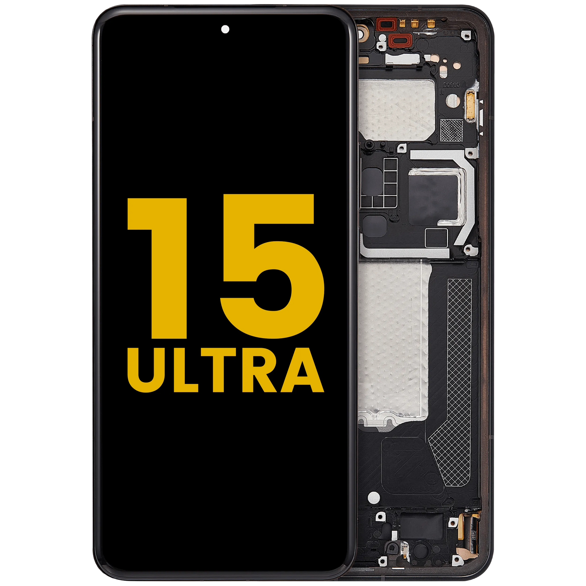 OLED Assembly With Frame For Xiaomi 15 Ultra (Refurbished) (Black) – replacement part product view – OLED Display Replacement for phone repair