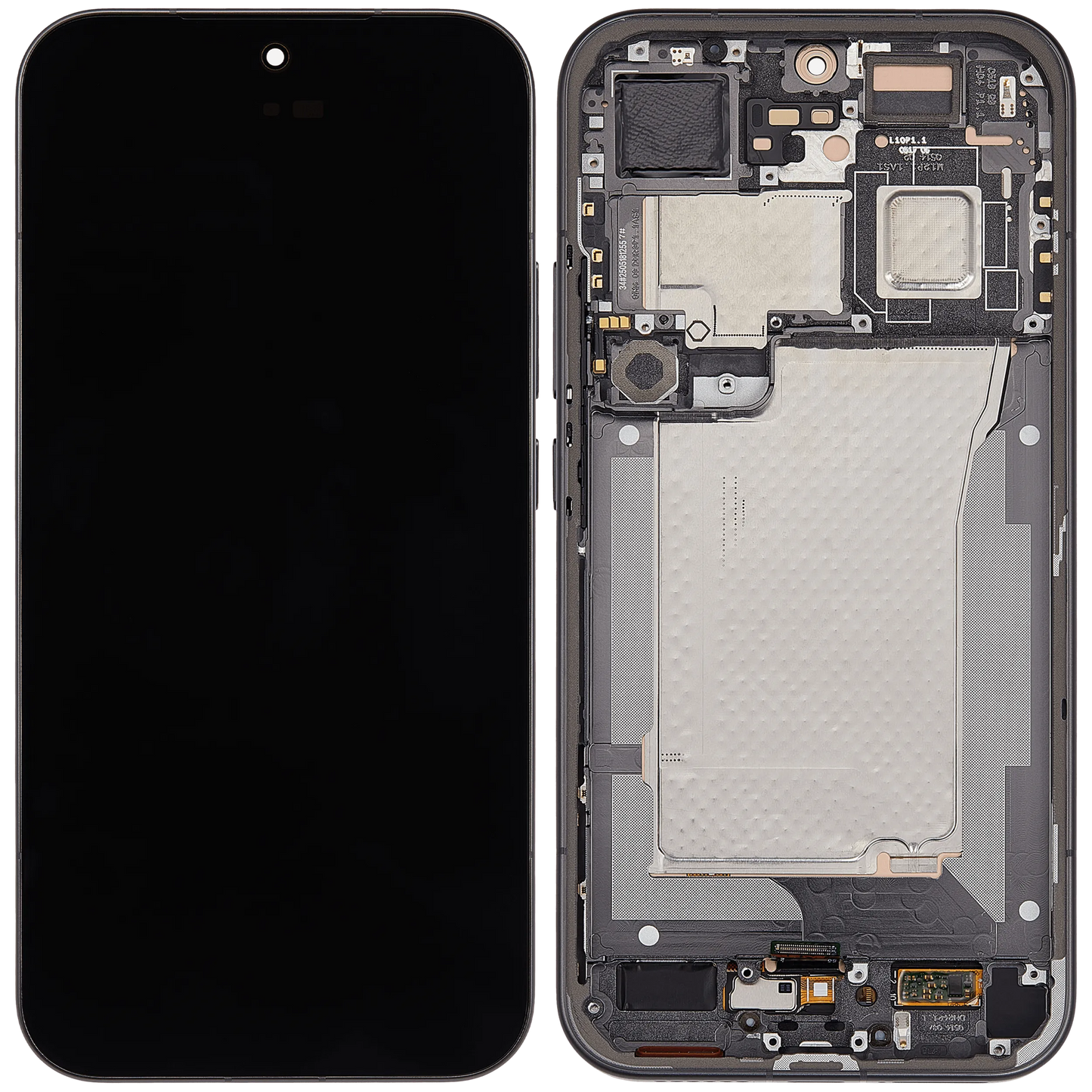 OLED Assembly With Frame For Xiaomi 17 Pro Max (Refurbished) (Black) – device repair component close-up – OLED Display Replacement for phone repair