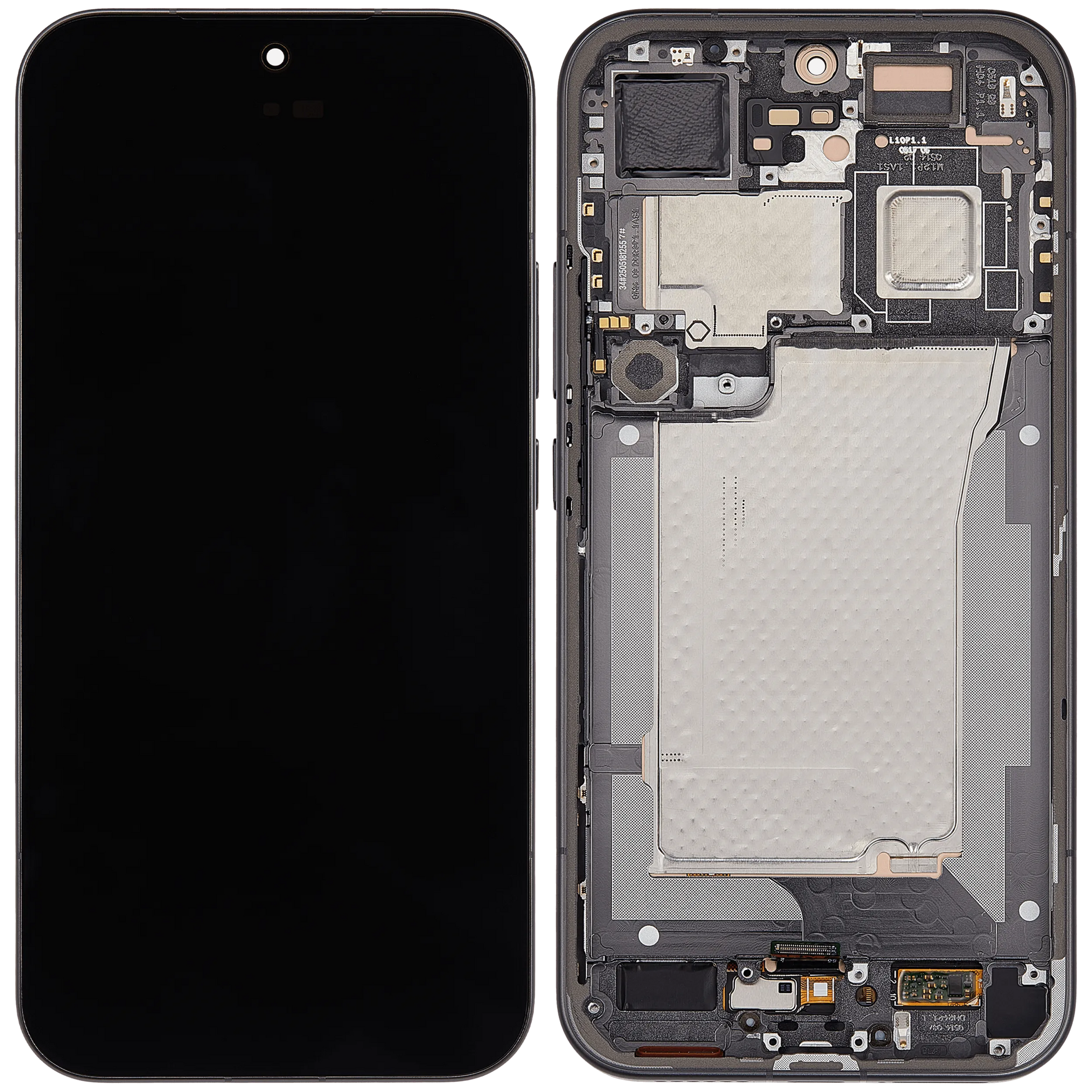 OLED Assembly With Frame For Xiaomi 17 Pro Max (Refurbished) (Black) – device repair component close-up – OLED Display Replacement for phone repair