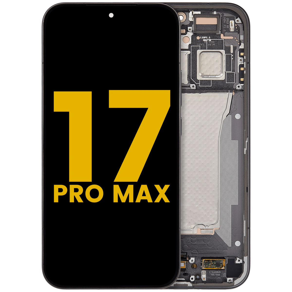 OLED Assembly With Frame For Xiaomi 17 Pro Max (Refurbished) (Black) – replacement part product view – OLED Display Replacement for phone repair