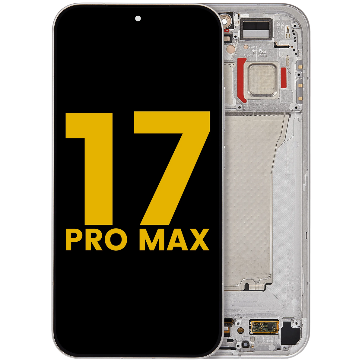 OLED Assembly With Frame For Xiaomi 17 Pro Max (Refurbished) (White) – replacement part product view – OLED Display Replacement for phone repair