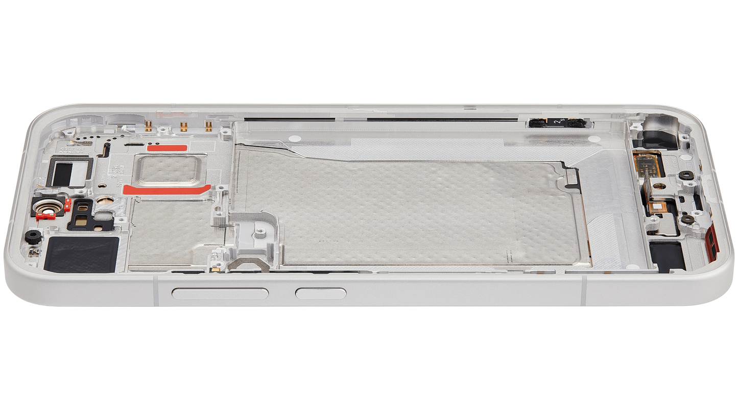 OLED Assembly With Frame For Xiaomi 17 Pro Max (Refurbished) (White) – phone repair part product angle – OLED Display Replacement for phone repair