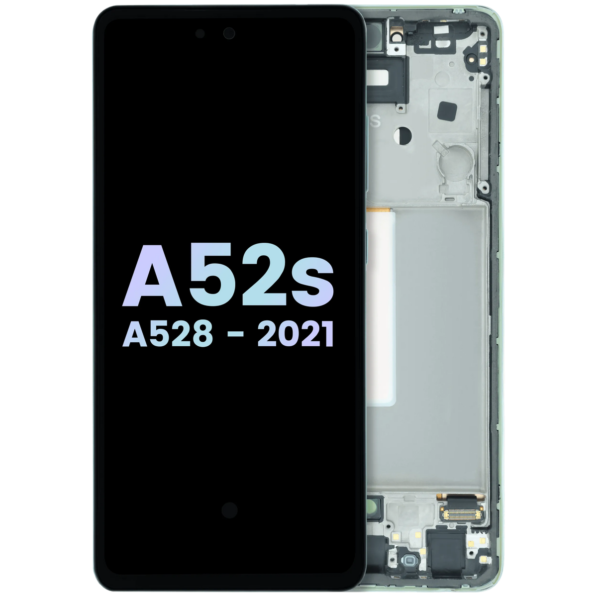 OLED Assembly With Frame For Samsung Galaxy A52s 5G (A528 / 2021) (Service Pack) (Awesome Mint) - product image 1