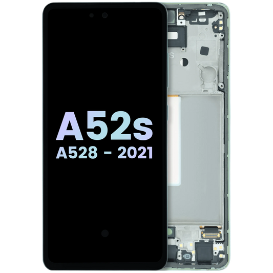 OLED Assembly With Frame For Samsung Galaxy A52s 5G (A528 / 2021) (Service Pack) (Awesome Mint) - product image 1