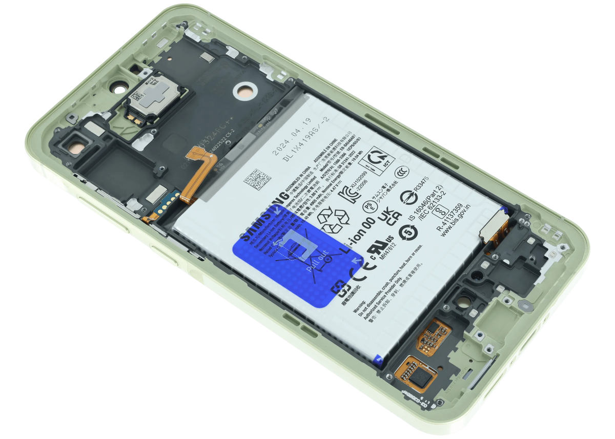 OLED Assembly With Frame For Samsung Galaxy A55 (A556 / 2024) (Service Pack) (Lemon) - product image 4