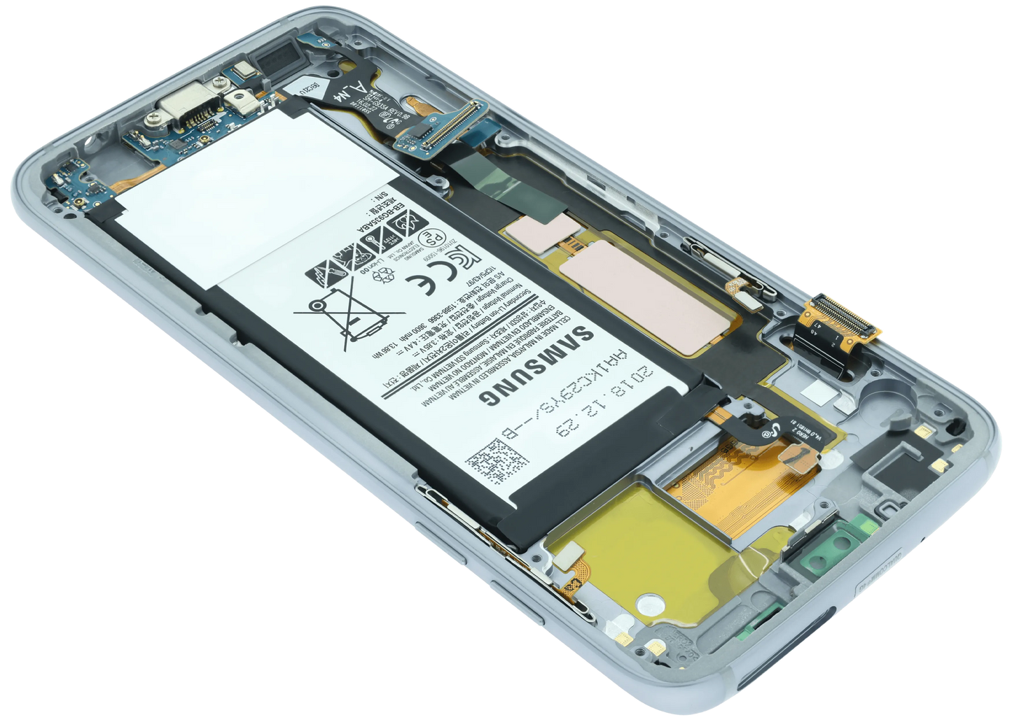 LCD Assembly With Frame For Samsung Galaxy S3 (Service Pack) (White)