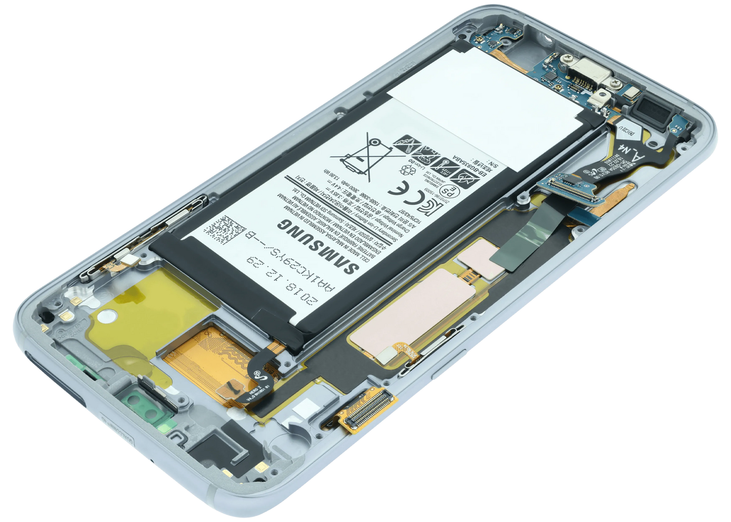 LCD Assembly With Frame For Samsung Galaxy S3 (Service Pack) (White)