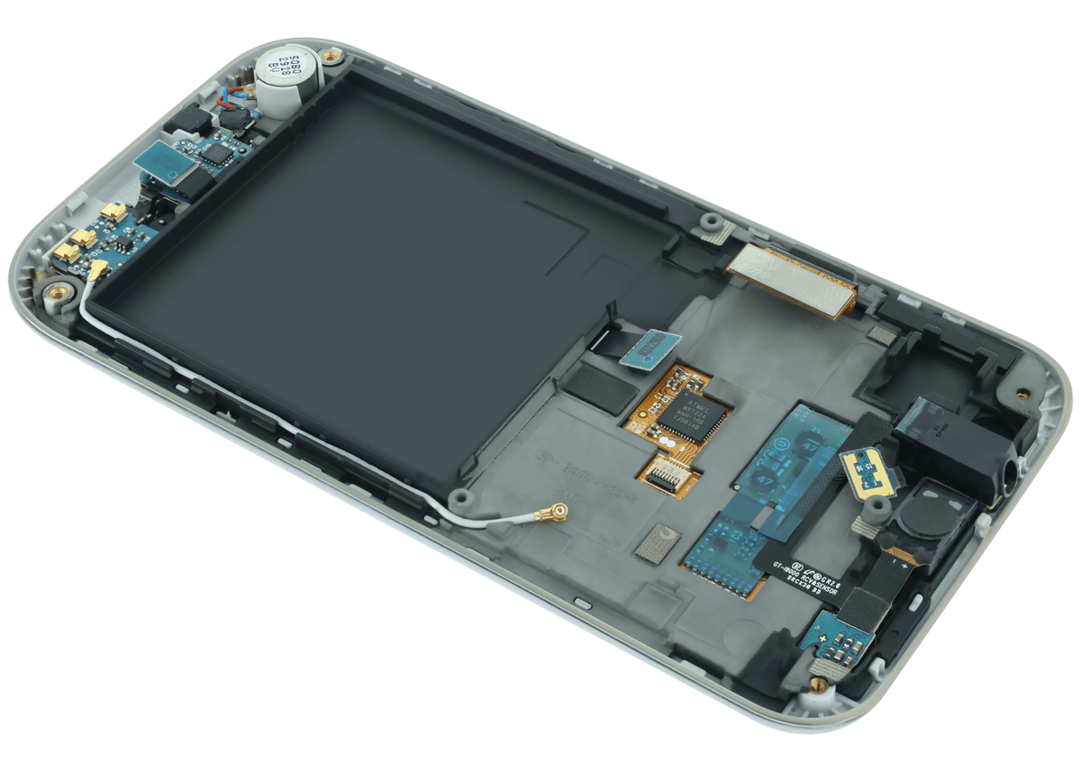 LCD Assembly With Frame For Samsung Galaxy S1 (Service Pack) (White) - replacement part SKU 107182199376 product image 5