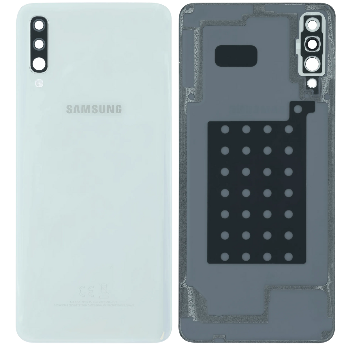 Back Cover With Camera Lens For Samsung Galaxy A70 (A705) (Service Pack) (White) - product image 6