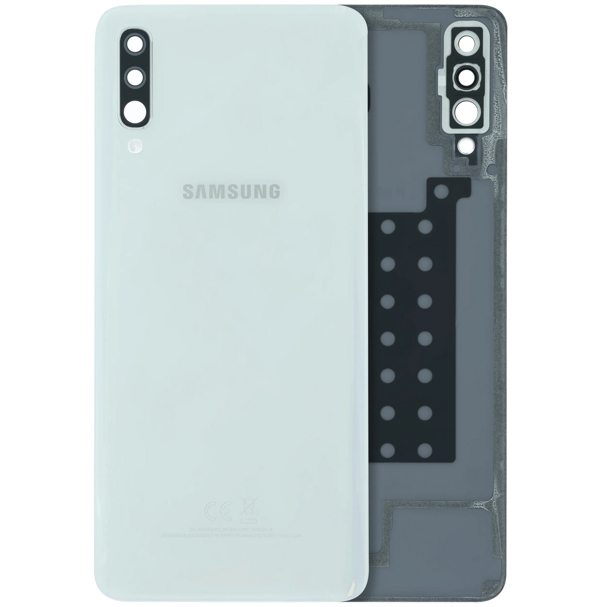 Back Cover With Camera Lens For Samsung Galaxy A70 (A705) (Service Pack) (White) - product image 1