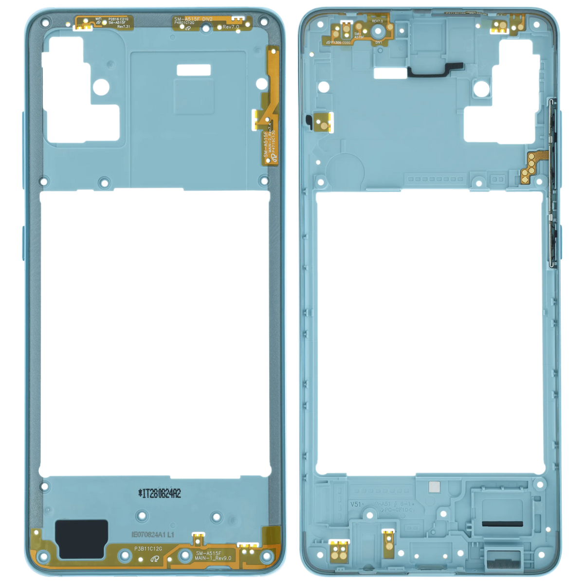 Mid-Frame Housing For Samsung Galaxy A51 (A515) (Service Pack) (Blue) - product image 6