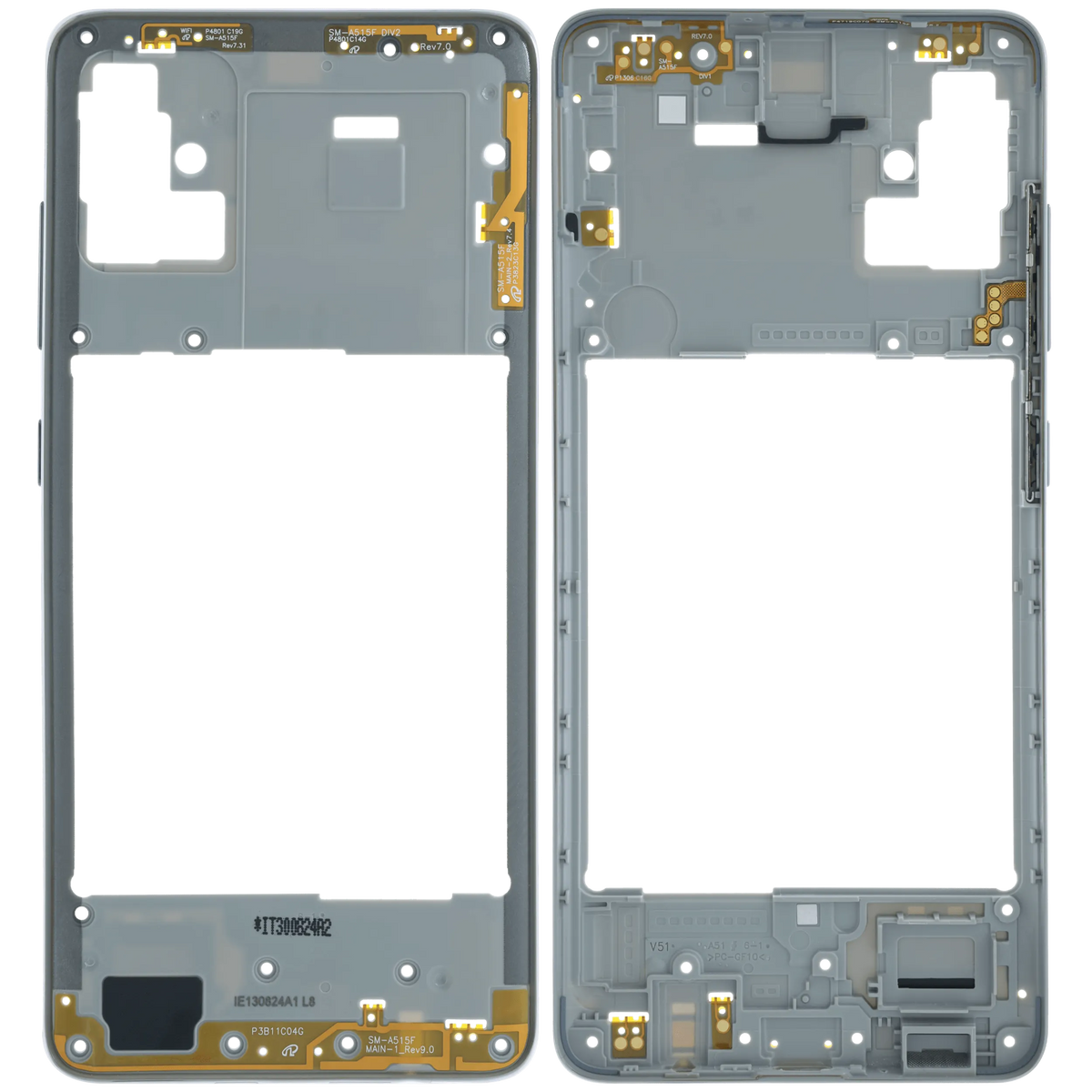 Mid-Frame Housing For Samsung Galaxy A51 (A515) (Service Pack) (White) - product image 6