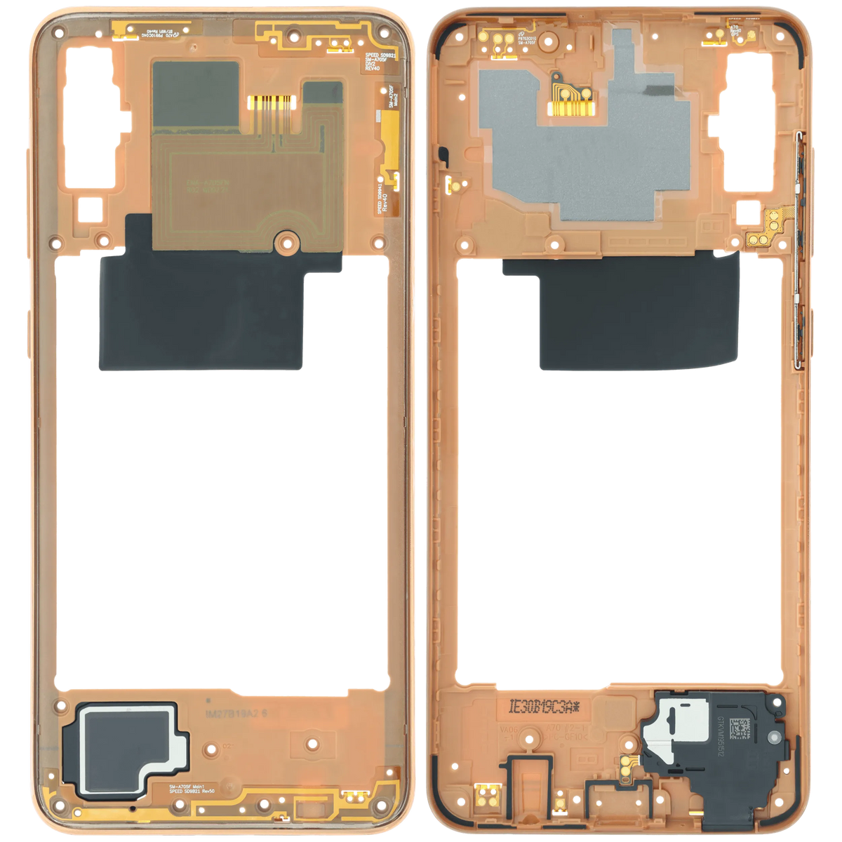Mid-Frame Housing Compatible For Samsung Galaxy A70 (A705) (Service Pack) (Orange) - product image 6