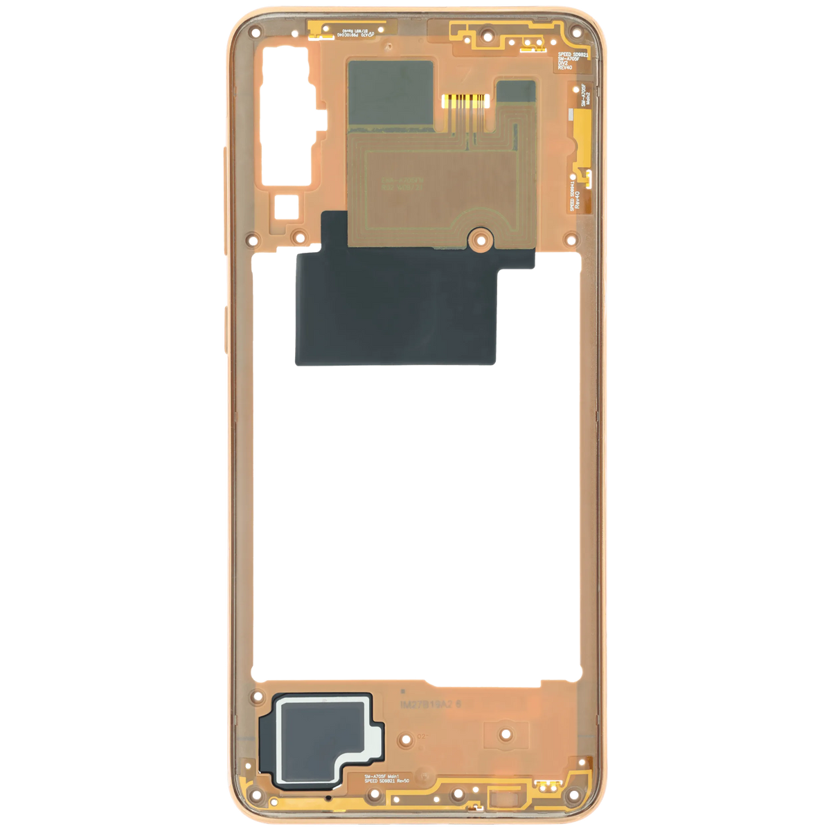 Mid-Frame Housing Compatible For Samsung Galaxy A70 (A705) (Service Pack) (Orange) - product image 2