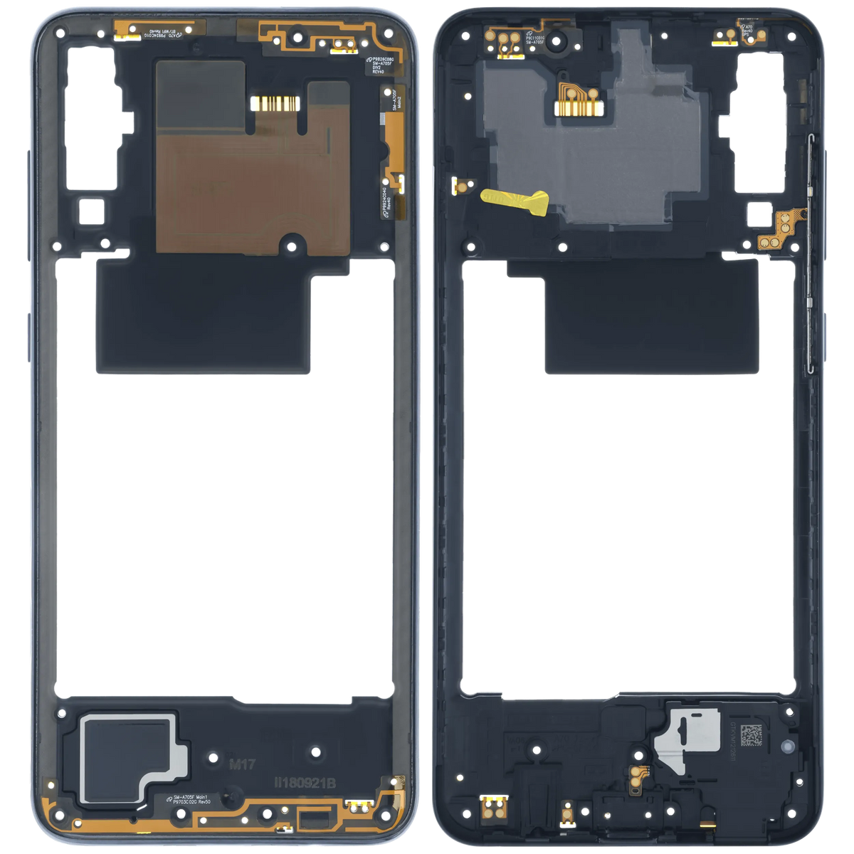 Mid-Frame Housing Compatible For Samsung Galaxy A70 (A705) (Service Pack) (Black) - product image 6