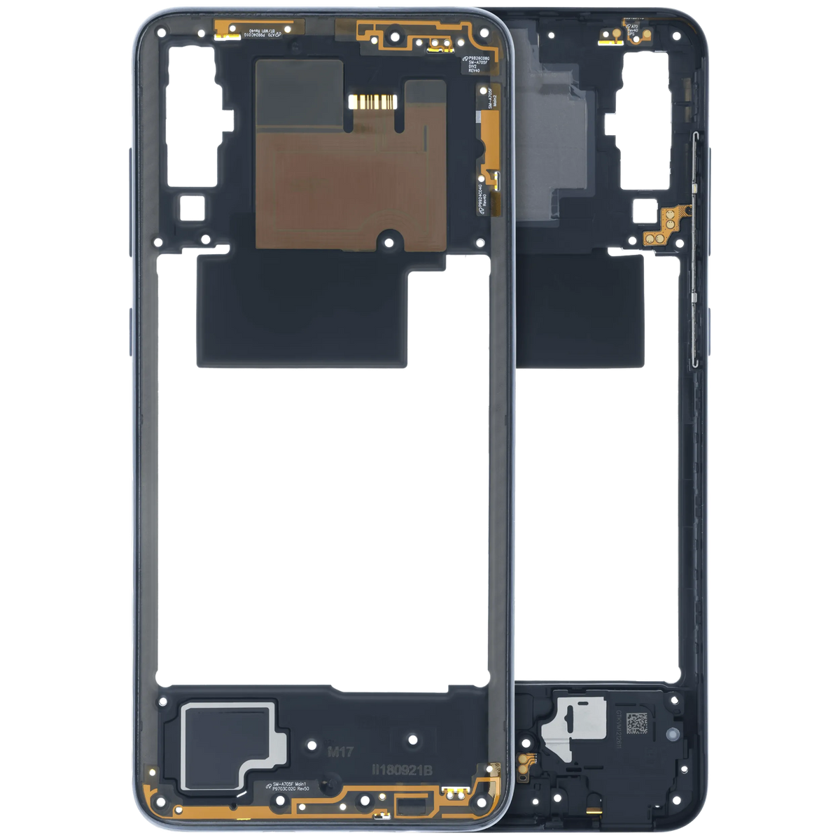 Mid-Frame Housing Compatible For Samsung Galaxy A70 (A705) (Service Pack) (Black) - product image 1