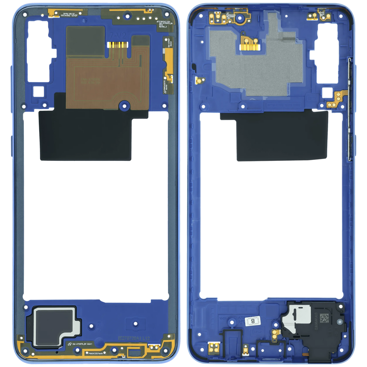 Mid-Frame Housing Compatible For Samsung Galaxy A70 (A705) (Service Pack) (Blue) - product image 6