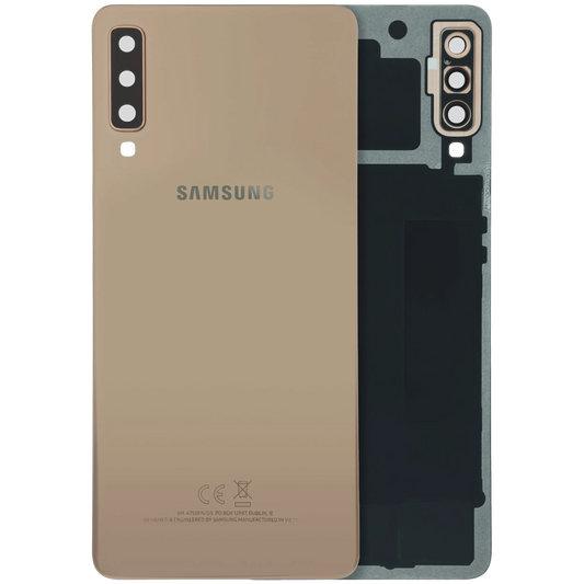 Back Cover With Camera Lens For Samsung Galaxy A7 (A750 / 2018) (Service Pack) (Gold) - product image 1
