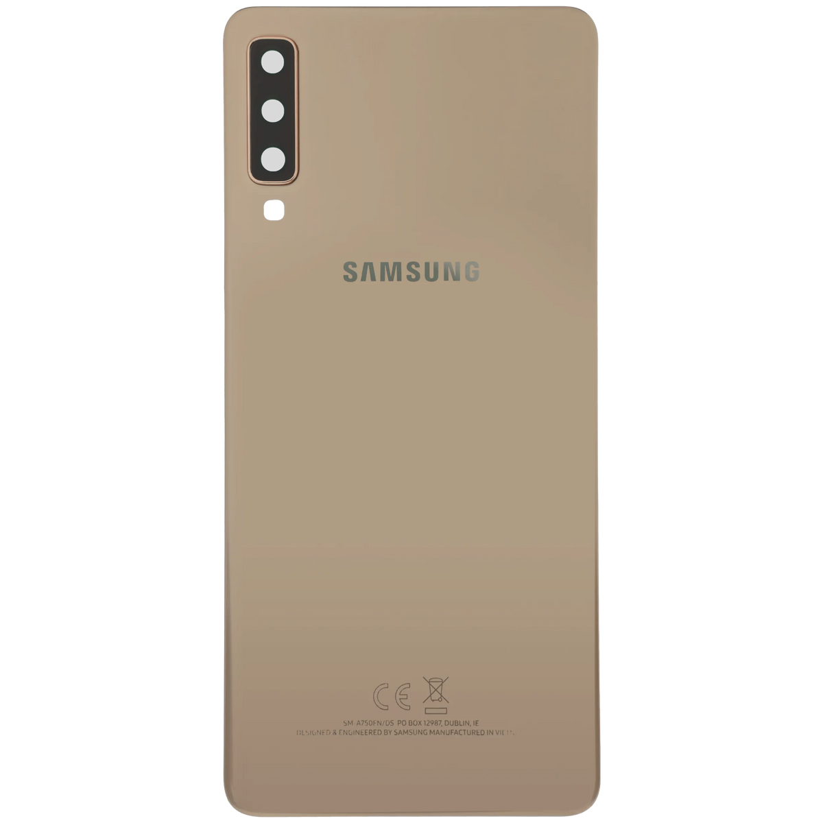 Back Cover With Camera Lens For Samsung Galaxy A7 (A750 / 2018) (Service Pack) (Gold) - product image 2