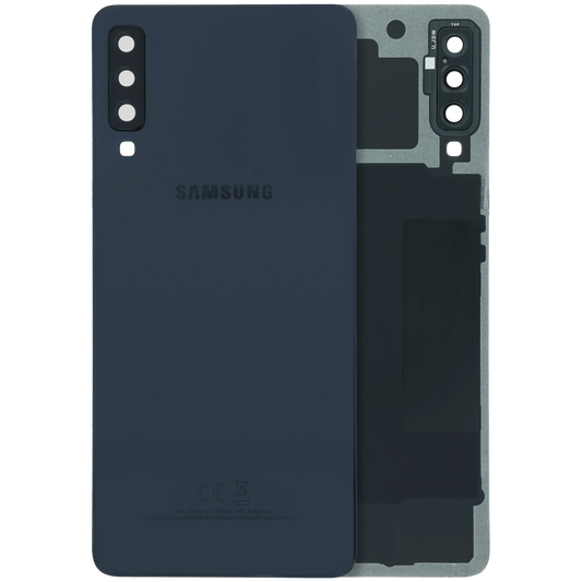Back Cover With Camera Lens For Samsung Galaxy A7 (A750 / 2018) (Service Pack) (Black) - product image 1