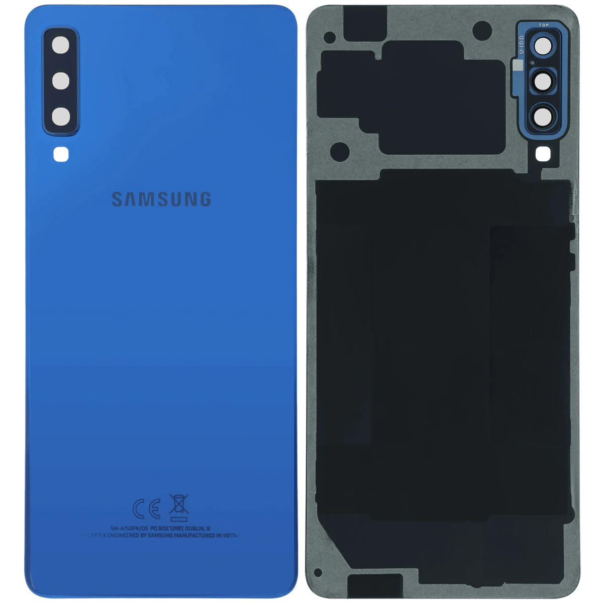 Back Cover With Camera Lens For Samsung Galaxy A7 (A750 / 2018) (Service Pack) (Blue) - product image 6