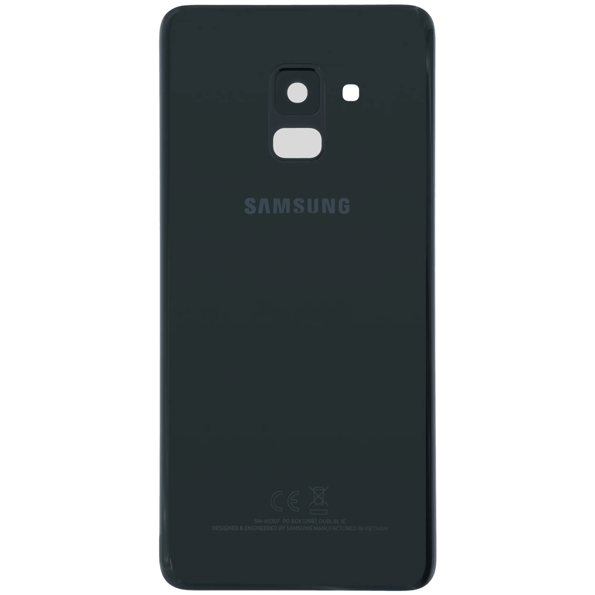 Back Cover With Camera Lens For Samsung Galaxy A8 (A530 / 2018) (Service Pack) (Black) - product image 2