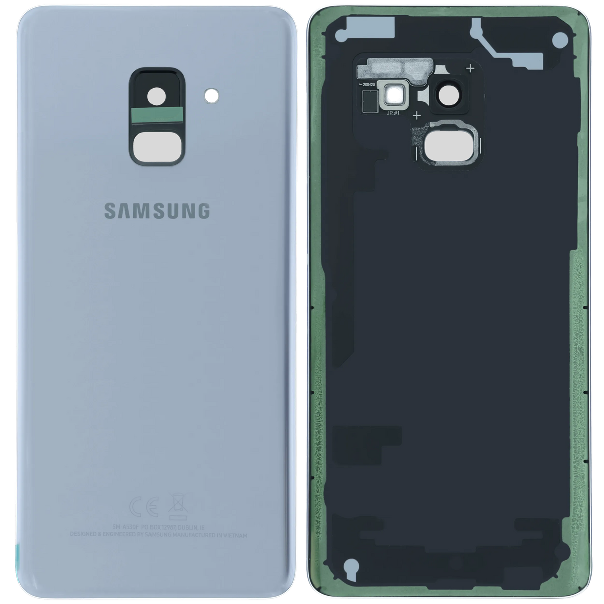 Back Cover With Camera Lens For Samsung Galaxy A8 (A530 / 2018) (Service Pack) (Gray) - product image 6
