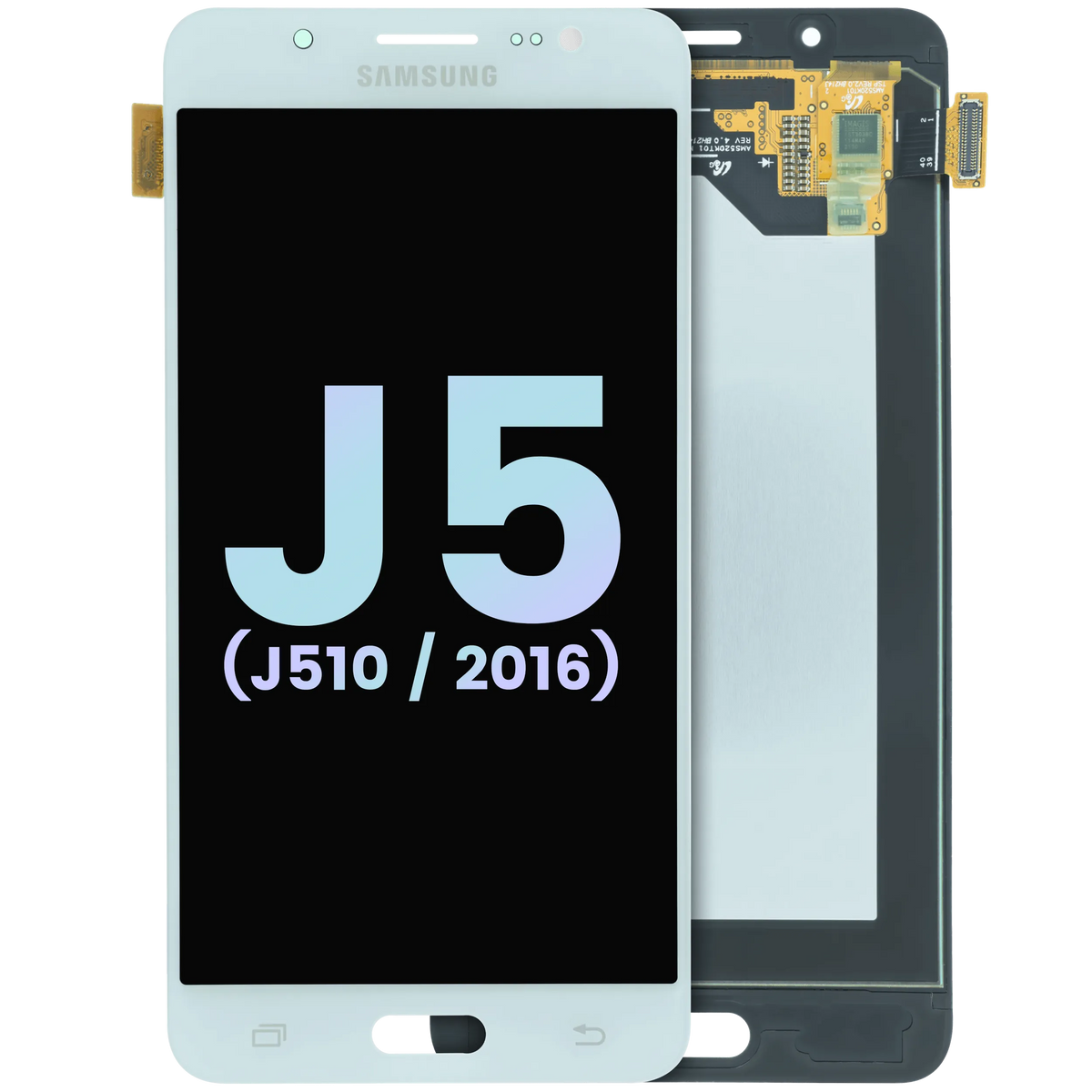 LCD Assembly Without Frame Compatible For Samsung Galaxy J5 (J510) (Service Pack) (White) | Samsung Galaxy J5 (J510 / 2016) Replacement Parts | product image 1