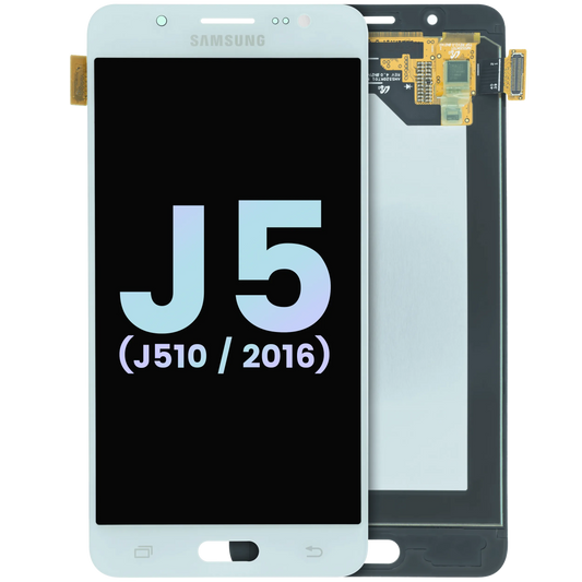 LCD Assembly Without Frame Compatible For Samsung Galaxy J5 (J510) (Service Pack) (White) | Samsung Galaxy J5 (J510 / 2016) Replacement Parts | product image 1