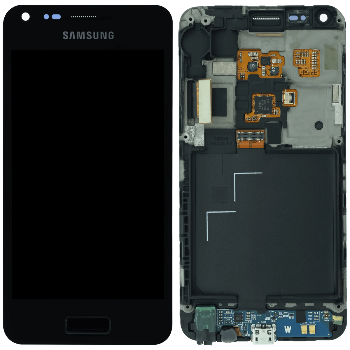 OLED Assembly With Frame For Samsung Galaxy S Advance GT-i9070 (Service Pack) (Black) - replacement part SKU 107182200093 product image 6