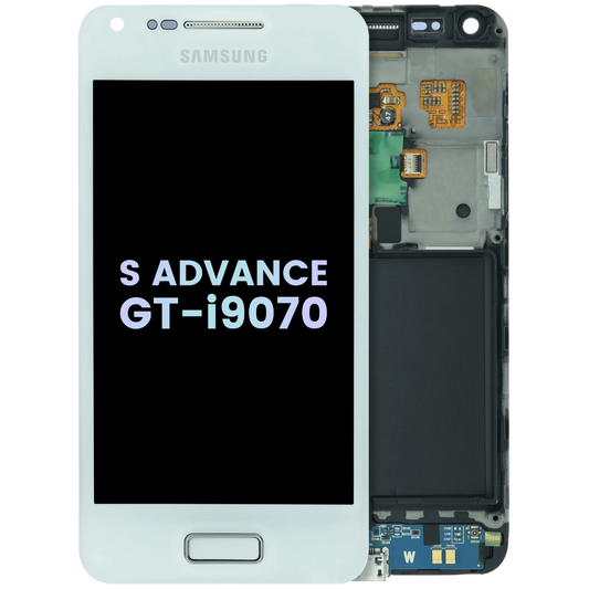 OLED Assembly With Frame For Samsung Galaxy S Advance GT-i9070 (Service Pack) (White) - replacement part SKU 107182200094 product image 1