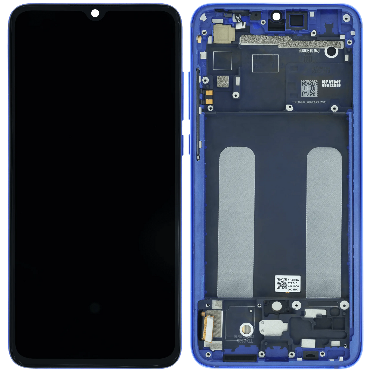 OLED Assembly With Frame Compatible For Xiaomi Mi 9 Lite (Genuine) (Blue) - compatible device spare part image SKU 107182200653 - image 3