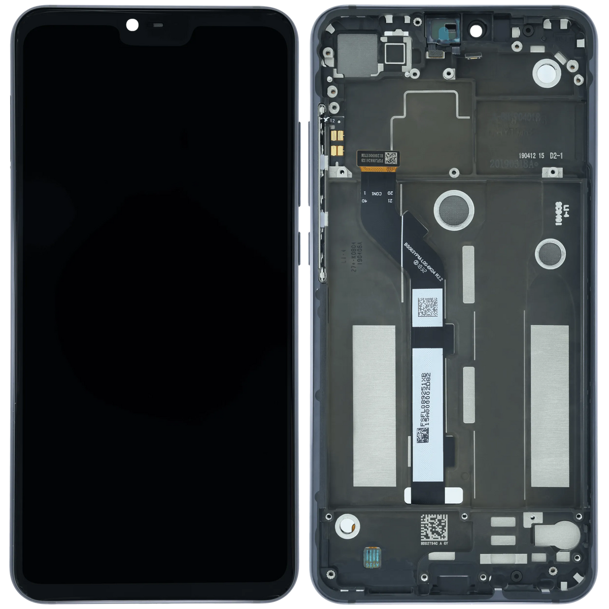 LCD Assembly With Frame For Xiaomi Mi 8 Lite (Genuine) (Black) - mobile repair replacement component SKU 107182200698 - image 4