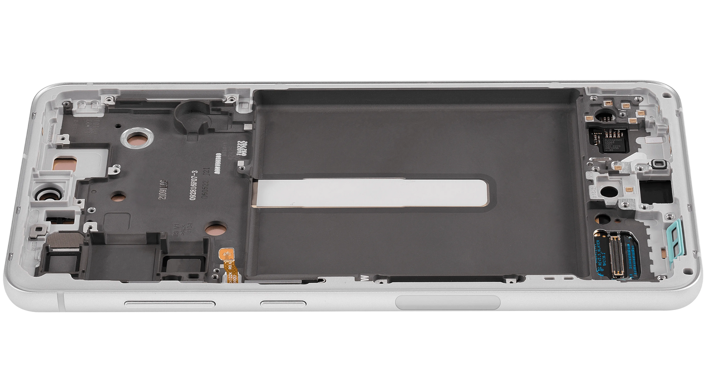 OLED Assembly With Frame For Samsung Galaxy S21 FE 5G (US & International Version) (Aftermarket Plus) (120Hz) (White)
