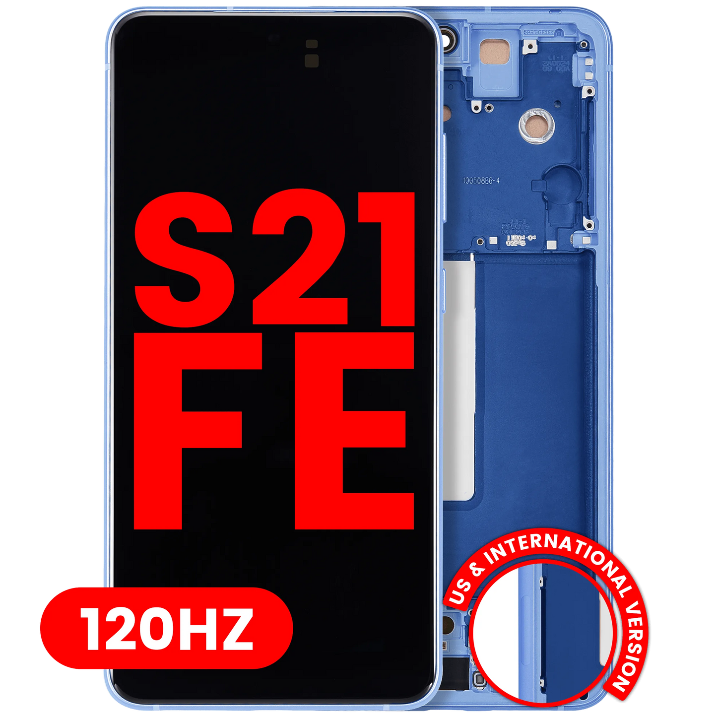OLED Assembly With Frame For Samsung Galaxy S21 FE 5G (US & International Version) (Aftermarket Plus) (120Hz) (Blue)